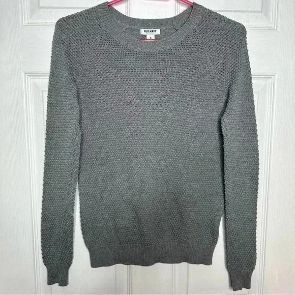 Old Navy Sweater Cable Knit Grey Size Extra Small - Picture 1 of 16